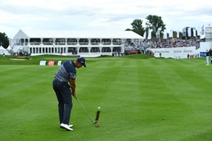 Henrik Stenson auf Bahn 18 im Lärchenhof (Foto: Getty)