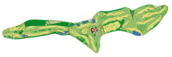 Der Bobby Jones Champion-Course: Par 73, 5.285m Länge Damen, 6.280m Länge Herren. (Foto: Spa & GolfResort Weimarer Land)