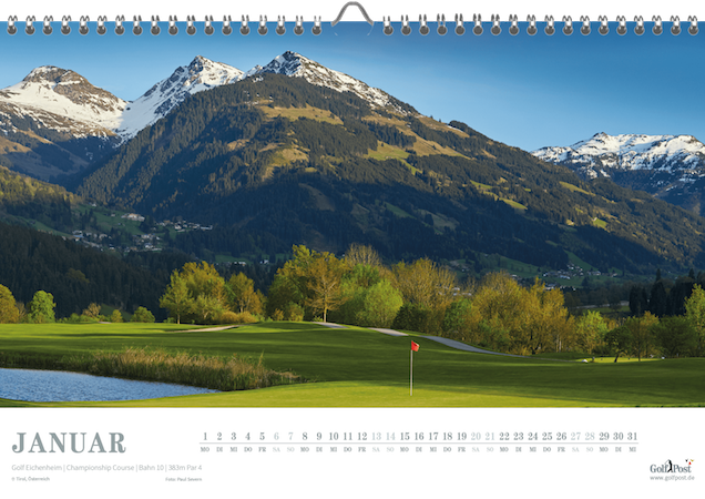 Golf Eichenheim in Österreicher ist das Januarblatt im Golf Kalender (Foto: Golf Post)