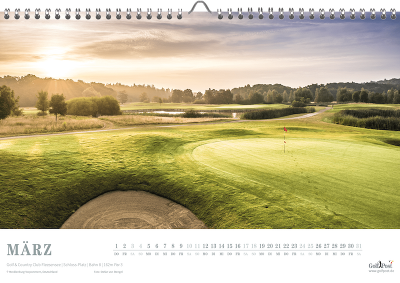 Der Schloss-Platz ist als Märzblatt im Golfkalender vertreten (Foto: Golf Post)