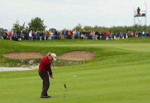 Miguel Angel Jimenez spielt den Meisterschaftsplatz in Gut Kaden (Foto: Getty)