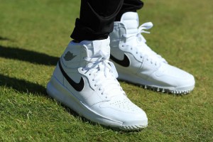 Jason Day mit dem Nike Golfschuh Jordan One während der PGA Championship 2017. (Foto: Getty)