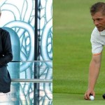 United Charity versteigert zwei Startplätze für den Eagles Friends Charity Golf Cup an der Seite von Ex-Fußballer Uli Borowka (r.) sowie Schlagerstar Claudia Jung.