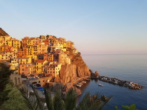 Sonnenuntergang in Manarola, Cinque Terre. (Foto: Anna Kitze)