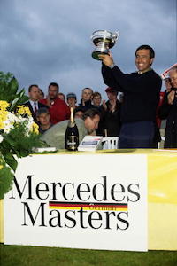 Seve Ballesteros gewinnt das German Master auf dem Meisterschaftsplatz des Motzener See 1994 (Foto: Getty)