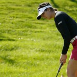 Sandra Gal gerät an Loch 16 bei der Indy Women in Tech Championship in Schwierigkeiten. (Foto: Getty)