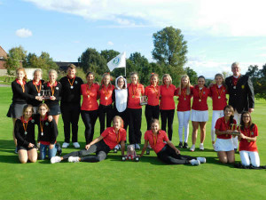 Deutscher Mannschaftsmeisterschaften AK 14 der Jungen ist der GC St. Leon-Rot vor dem Team des Kölner GC und den Jungen des GC Hannover (Foto: DGV/LangerSportsmarketing).