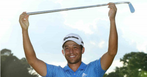 Der Rookie of the Year Xander Schaufele beim Gewinn der Tour Championship 2017. (Foto: Getty)