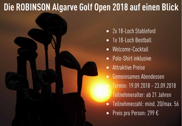 Drei Tage Turniergolf an der Algarve bietet ROBINSON im September. Sichern Sie sich jetzt hier Ihren Platz!<br>(Foto: ROBINSON)