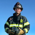 Matt Parziale - der Feuerwehrmann, der beim Masters in Augusta mitspielt. (Foto: Twitter.com / Landmarkgolf)