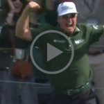 Charley Hoffman erzielt das erste Ass beim US Masters 2018. (Foto: Screenshot Twitter.com)