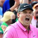 Patrick Reed feiert beim US Masters 2018 seinen ersten Majortitel auf dem 18. Grün. (Foto: Getty)