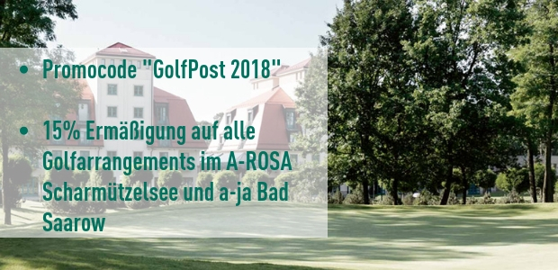 Sichern Sie sich jetzt 15% Rabatt im A-Rosa Resort Scharmützelsee mit dem Code "GolfPost 2018". (Foto: A-Rosa Scharmützelsee)