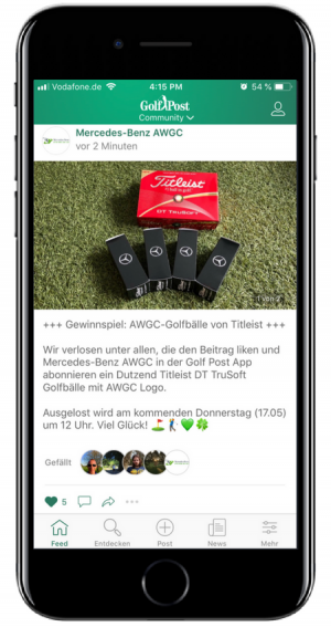 Gewinnspiel AWGC Golf Post App