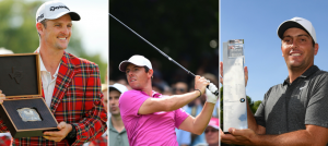 Die TaylorMade-Equipment-Spieler Justin Rose, Rory McIlroy und Francesco Molinari mit guten Ergebnissen auf European Tour und PGA Tour. (Foto: Getty)