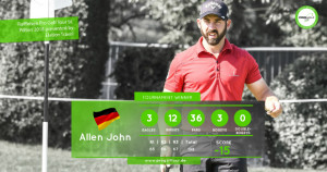 Mit drei Eagles spielt Allen John sich zum Sieg. (Foto: Pro Golf Tour)