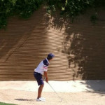 Bei der Hero Indian Open stand Pablo Larrazabal auf einmal vor einer Wand aus Bunker. (Foto: Instagram/@plarrazabal)