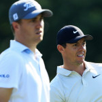 Justin Thomas und Rory McIlroy beim World Golf Championship Bridgestone Invitational 2018. (Foto: Getty)