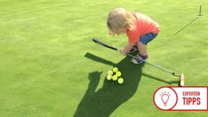 Auch für kleinere Kinder bieten Übungsanlagen in Golf Clubs viele Gelegenheiten. (Foto: Fabian Bünker)