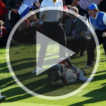 Graeme McDowell zelebriert seinen Putt an Loch 16 beim Ryder Cup 2010 in Celtic Manor. (Foto: Getty)