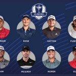 Diese acht Spieler stehen für das Ryder Cup Team aus Europa nach der Made in Denmark fest! (oben v. li. nach re.: Francesco Molinari, Justin Rose, Tyrell Hatton und Tommy Fleetwood. Unten v. li. nach re.: Jon Rahm, Rory McIlroy, Alex Noren und Thorbjørn Olesen)