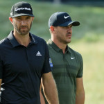 Eigentlich richtig gute Freunde, doch während des Ryder Cup gab es wohl ordentlich Stress zwischen Dustin Johnson und Brooks Koepka. (Foto: Getty)