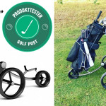 Unser Redakteur hat den GolfQuant 3E Elektro-Trolley ausgiebig getestet und nunmehr sein Urteil gefällt. (Foto: GolfQuant / Golf Post)