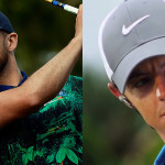 Justin Timberlake (l.) ist einer der weltweit bekanntesten Musiker und liebt Golf. Bei Rory McIlroy ist es genau andersherum. (Foto: Getty / Screenshot YouTube)