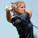 Leonie Harm ist als einzige deutsche Starterin bei der Augusta National Women’s Amateur Championship. (Foto: Twitter/@American_MWGolf)