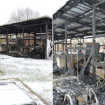 Die Gerätehalle und die überdachten Abschläge sind komplett ausgebrannt. (Foto: CityGolf)