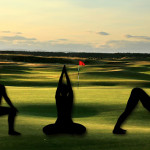 Golf und Yoga