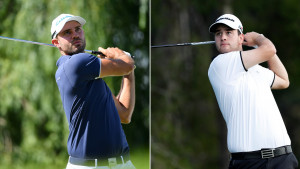 Bernd Ritthammer und Max Schmitt beim World Super 6 auf der European Tour. Die Tee Times. (Foto: Getty)