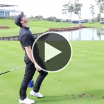 Rory McIlroy gegen die 17. Spielbahn des TPC Sawgrass. (Foto: Twitter/@THEPLAYERSChamp)