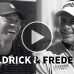 Tiger Woods ist abergläubisch und Fred Couples ließ sich immer fahren. Welche Ticks die beiden sonst haben, verraten sie im Interview mit GOLFTV. (Foto: Twitter/@GOLFTV)