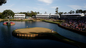 Das Inselgrün an Loch 17 im TPC Sawgrass. Players Championship. (Foto: Getty)