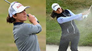 Christine Wolf (links) wird auf der Ladies European Tour Vierte, Karolin Lampert Achte. (Foto: Getty)