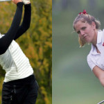 Sophie Hausmann und Leonie Harm bei der Augusta National Women's Amateur Championship. (Fotos: Twitter.com/@IdahoGA und Instagram.com/@leoharm)