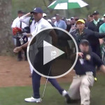 Die kuriosesten Szenen vom zweiten Tag beim US Masters 2019 im Video. (Foto: Twitter/@CBSSports)