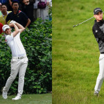Bernd Wiesberger und Max Schmitt trotzden dem Wind auf Himmerland. (Foto: Getty)