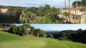 Oben: Der Ausblick vom Balkon des Lindner Golf Resort. Unten: Der Real Golf de Bendinat - welcher direkt am Lindner Resort angrenzt. (Foto: Golf Post/Lindner)