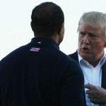 Tiger Woods und Donald Trump kennen sich bestens und spielten bereits Golf zusammen. (Foto: Getty)