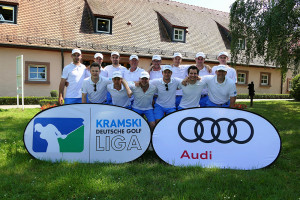 Stuttgarter Jubel nach dem dritten Sieg am dritten Spieltag. (Foto: DGV/Kirmaier)