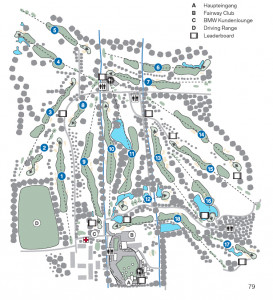 Die neue Platzübersich des Championship Courses des GC München Eichenried. (Foto: BMW Sportkommunikation)