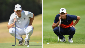 Max Schmitt und Maximillian Kieffer auf ihrer ersten Runde der BMW International Open 2019 (Foto: Getty)