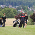 Das Führungstrio nach Tag eins lieferte sich auf den hinteren Neun einen spannenden Kampf. (Foto: Golf Post)