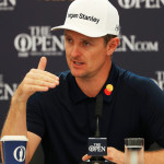 Justin Rose auf der Pressekonferenz bei der British Open 2019. (Foto: Getty)