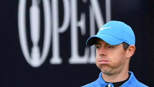 Rory McIlroy versagten bereits an der ersten Bahn der British Open 2019 die Nerven. (Foto: Getty)