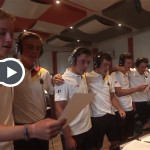 Die Jungen des Golf Team Germany im Tonstudio. (Foto: Screenshot YouTube)