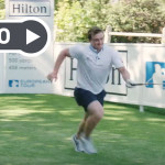 Ein neuer Weltrekordversuch für das schnellste Loch der Welt. (Screenshot: Youtube.com/ European Tour)