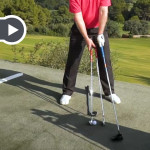Fabian Bünker erklärt, wie Sie die richtige Ballposition finden. (Screenshot: Youtube.com/ Golf in Leicht)